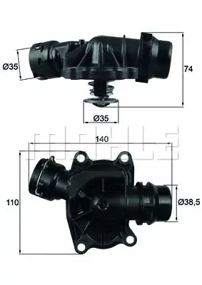 Super okazja Termostat, płyn chłodzący OEM/OES (VALEO) TI 233 88