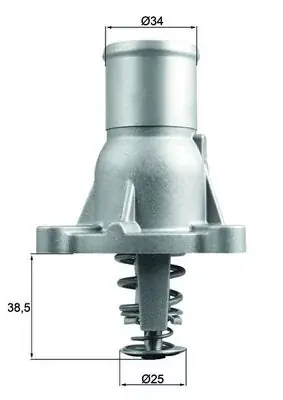Wyjątkowa oferta Termostat, płyn chłodzący MAHLE TI 260 92