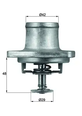 Termostat, płyn chłodzący MAHLE TI 48 80D Hit sprzedaży
