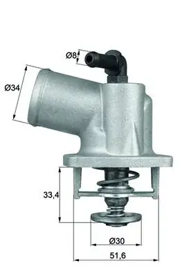 Termostat, płyn chłodzący MAHLE TI 55 92D Okazja