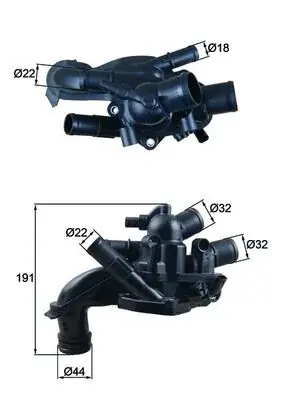 Super okazja Termostat, płyn chłodzący MAHLE TM 46 105