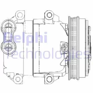 Sprężarka, klimatyzacja DELPHI TSP0155649 Rabat