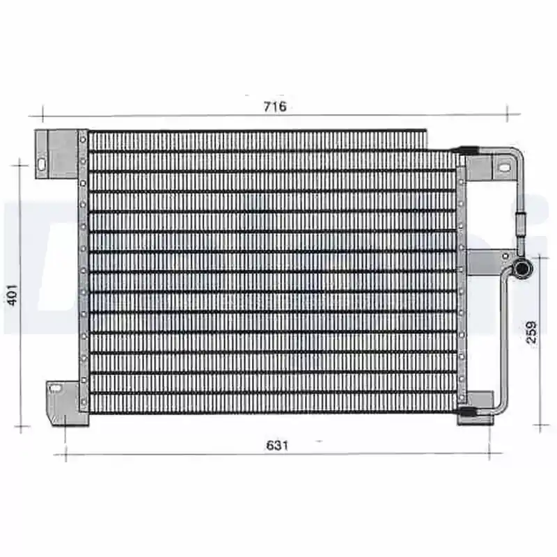 Skraplacz, klimatyzacja DELPHI TSP0225243 Super okazja