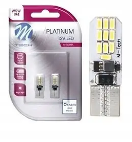 Zamów teraz ZAROWKA LED 12V W5W 2W BIALA 20XSMD3014