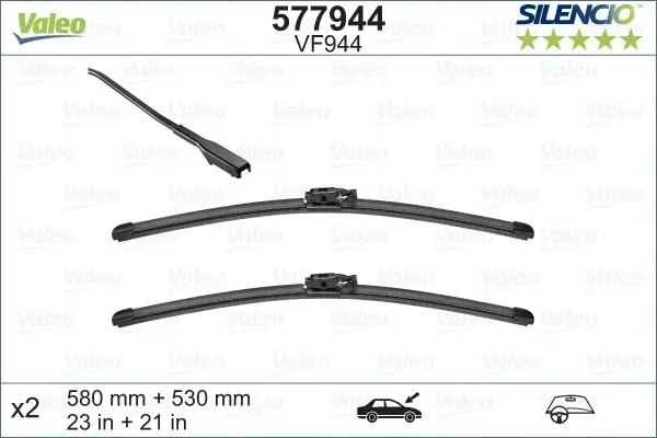Do wyczerpania zapasów WYCIERACZKA SILENCIO FLAT BLADE VF944 X2
