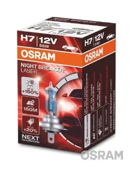 ŻARÓWKA H7 55W 12V OSRAM 64210NL H7 NIGHT BREAKER LASER +150% Rabat