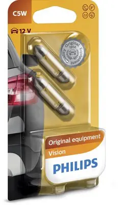 ŻARÓWKA 5W 12V SV8.5 PHILIPS 12844B2 C5W12VSV85 Oferta czasowa