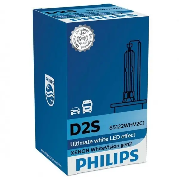 Bezpieczna płatność ŻARÓWKA XENON PHILIPS 85122WHV2C1 D2S 35W 85V WHITE VISION GEN2