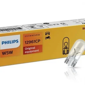 Kup teraz ŻARÓWKA W5W 12V CAŁOSZKLANA PHILIPS 12961 W5W