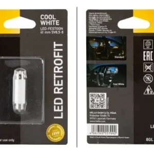 ŻARÓWKA LED RETROFIT HELLA 8GL178560581 C5W SV8.5-8 41MM 5000K 2SZT Premium