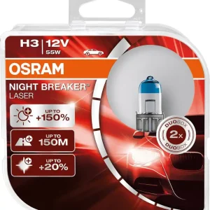 Tylko do końca tygodnia ŻARÓWKA H3 55W 12V OSRAM 64151NL HCB H3 NIGHT BREAKER LASER +150%