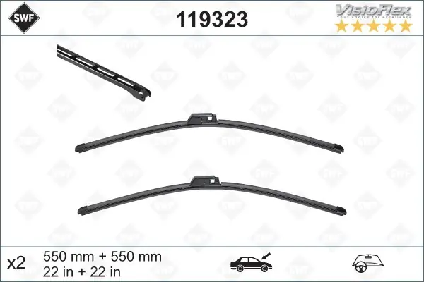 Wycieraczki visioflex 550/550 SWF 119323 VM302 Bestseller