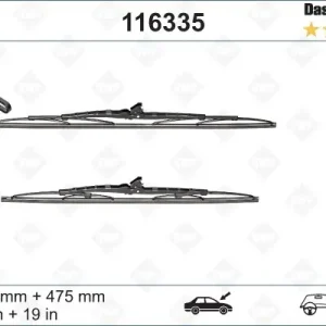 Dostępne od ręki Wycieraczki 500sp/475 SWF 116335