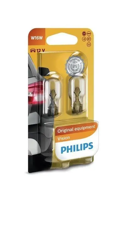Tylko dziś ŻARÓWKA W16W 12V PHILIPS 12067BL W16W