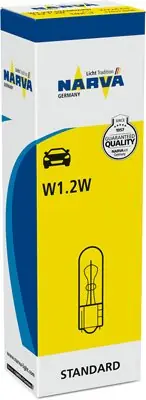 Wysoka jakość Żarówka 12V 1,2W NARVA 170373000 CAŁOSZKLANA