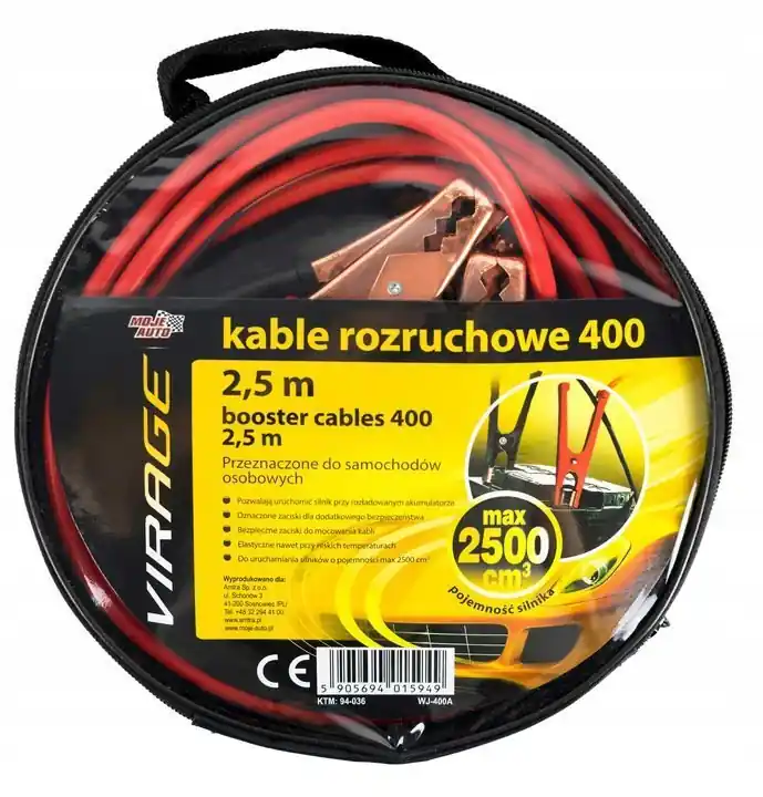 KABLE ROZRUCHOWE 400A 2,5M MIEDZIANE VIRAGE Oferta