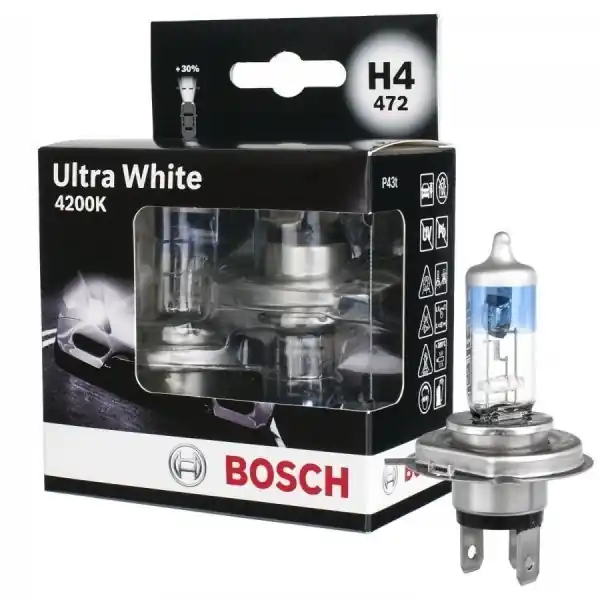 ŻARÓWKA H4 60/55W 12V BOSCH 1987301181 H4 ULTRA WHITE 4200K Taniej
