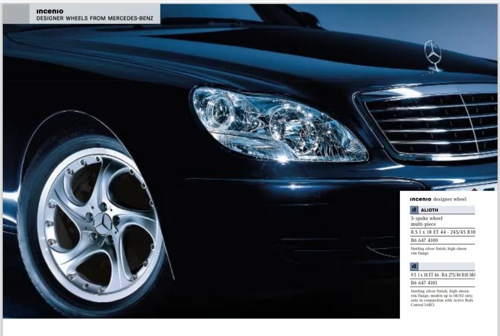 Nowość Felgi 18" Mercedes Alioth S-klasa W220 W211 5x112 66,6 8,5 9,5j Audi VW amg