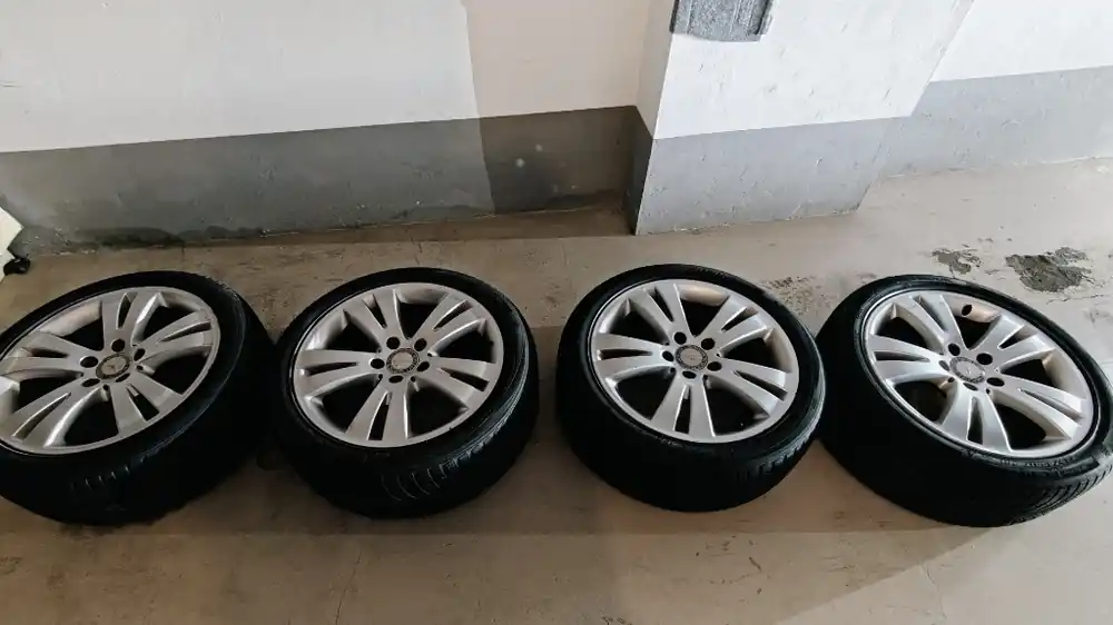 Felgi Mercedes 17" 5x112. ET47 + opony zimowe Hankook i*cept RS2 225/45 R17 Popularny